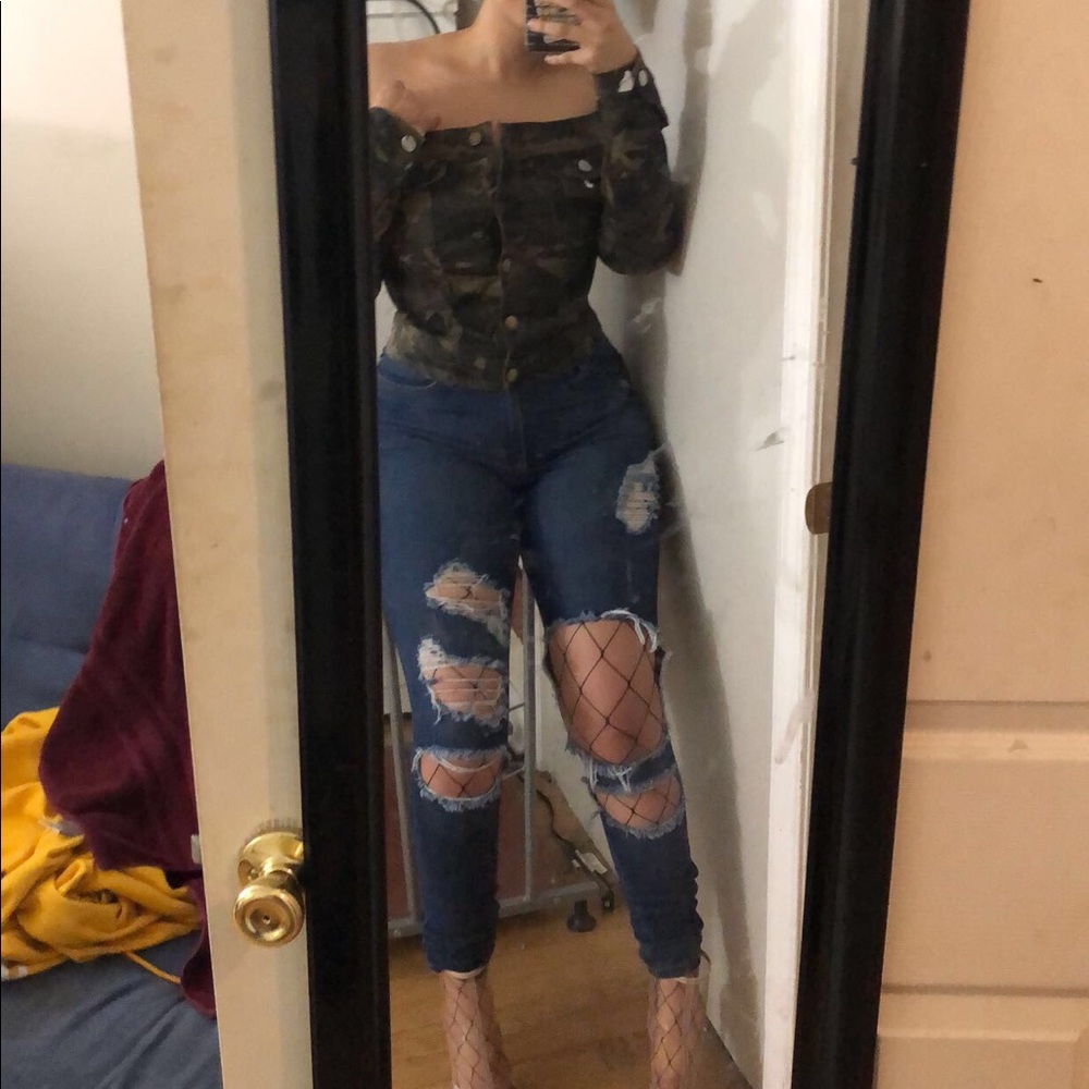 Camouflage jacket from fashionnova